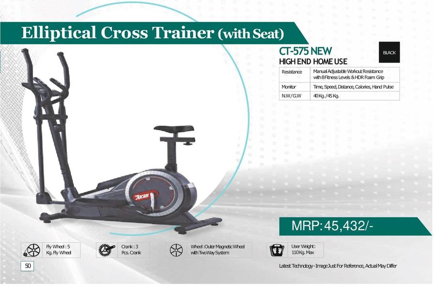 Avon CT-575 Elliptical Cross Trainer with Seat